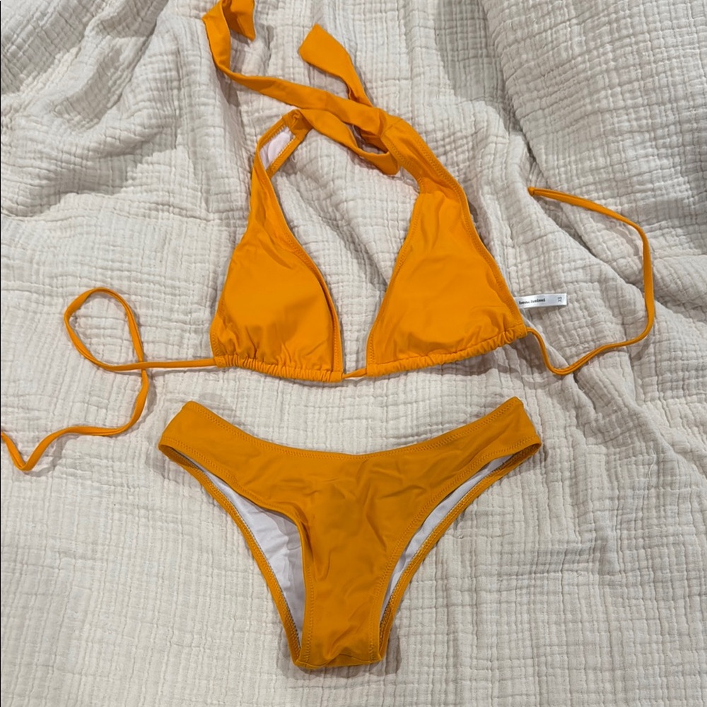 Vibrant Orange Bikini Set